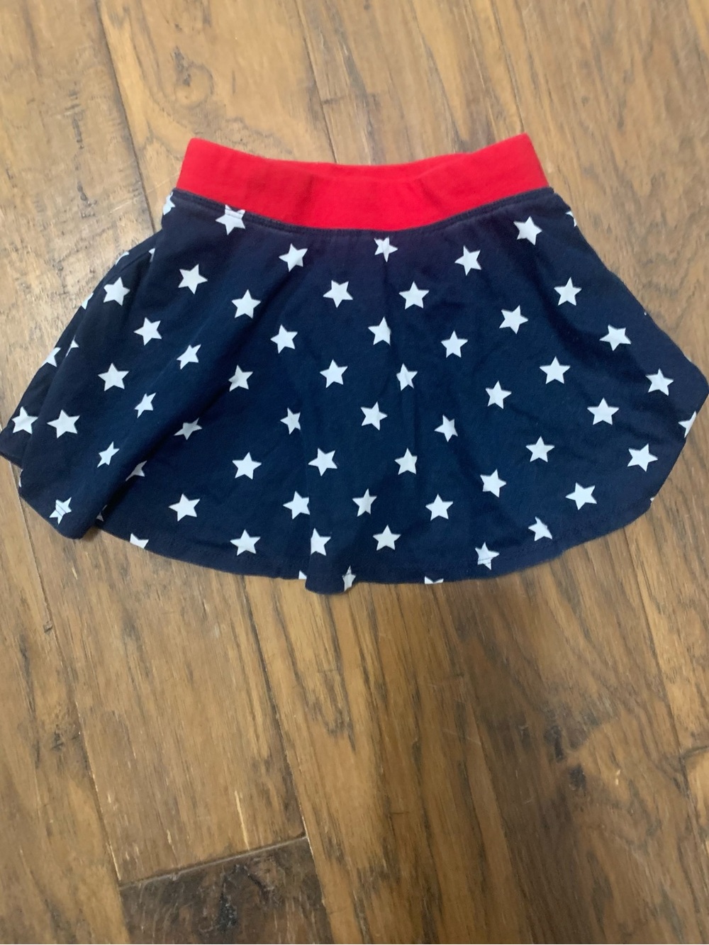 Children’s Place Navy Star Print Skort with Red Elastic Waistband